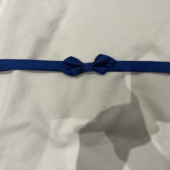 NEXT DIRECT • Boys’ Purple Checkered Kids Shirt w Bow Tie - Picture 5 of 9